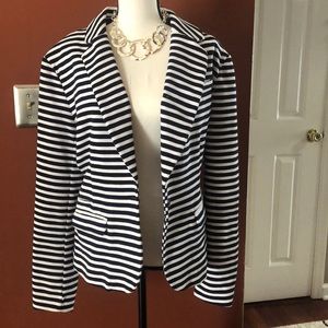 COPY - Woman’s Strip Blue & Black Blazer Jacket